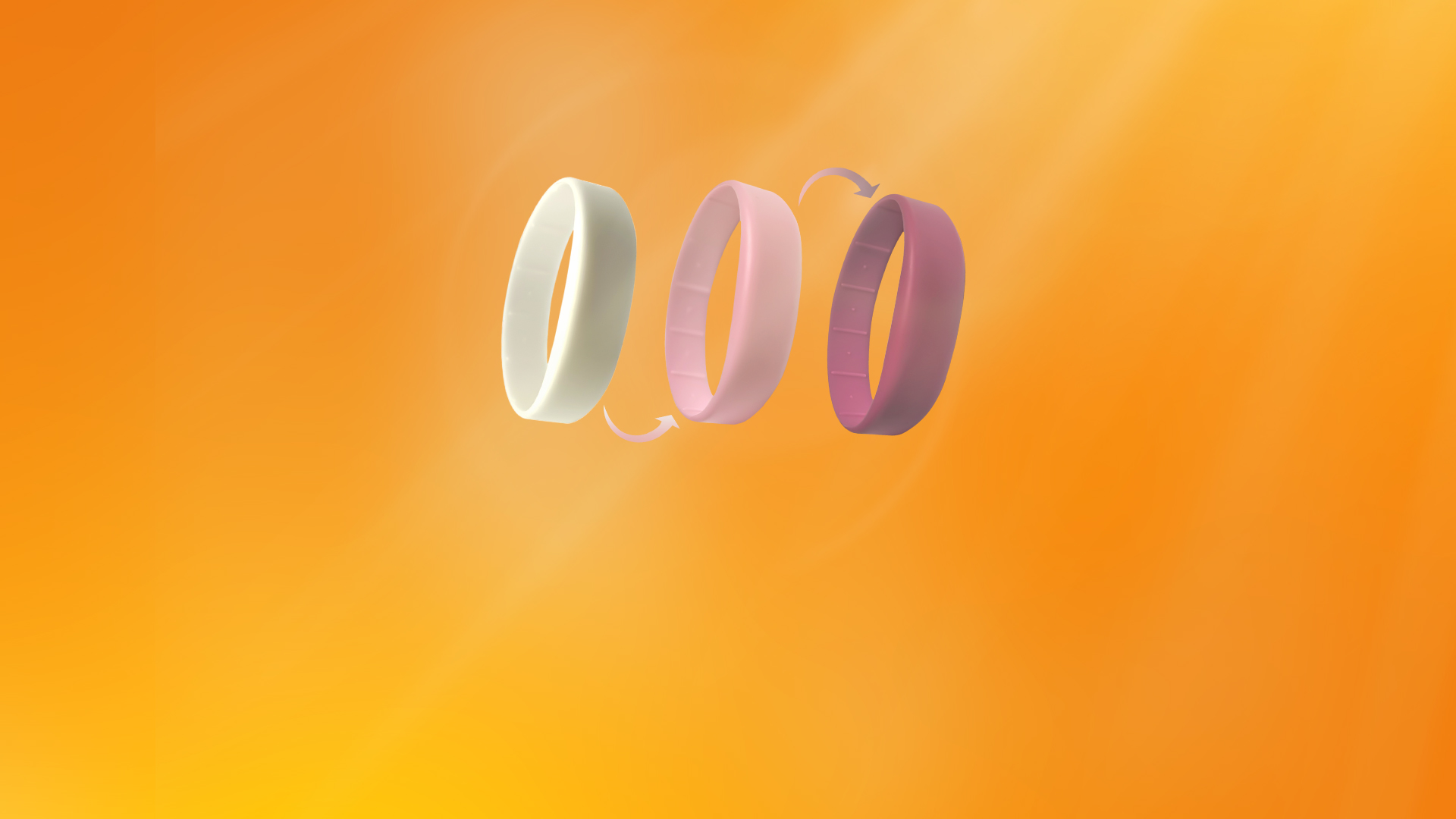 壹定发集团RFID硅胶腕带工厂变色硅胶腕带光变硅胶手环光变手环变色手环新品上市